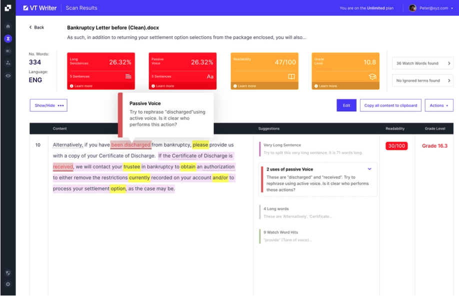 screenshot of VT Writer